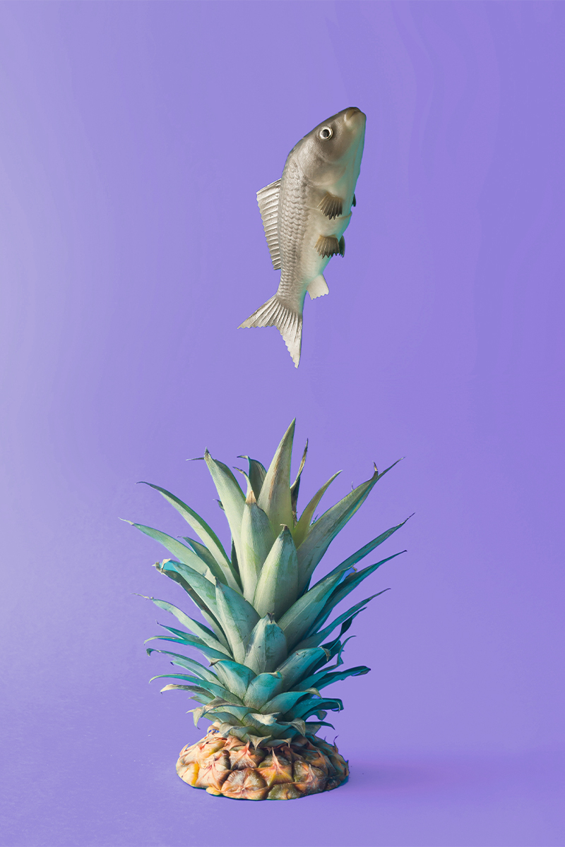 pineapple and fish